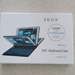 360° Keyboard Case for iPad 9.7" - Gray